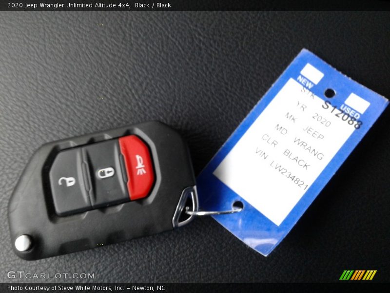 Keys of 2020 Wrangler Unlimited Altitude 4x4
