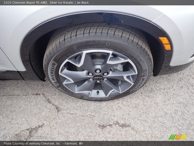 Silver Ice Metallic / Jet Black 2020 Chevrolet Blazer RS AWD