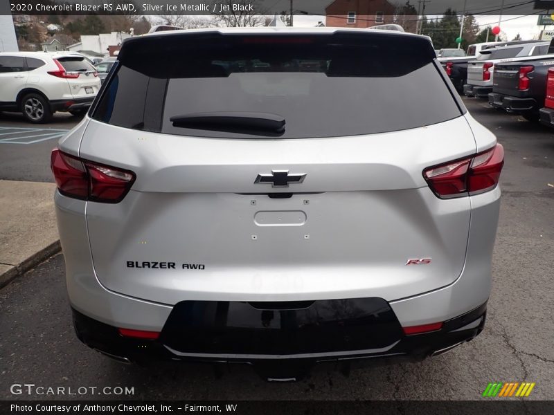 Silver Ice Metallic / Jet Black 2020 Chevrolet Blazer RS AWD