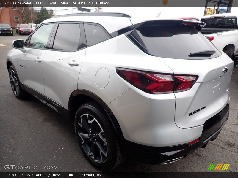 Silver Ice Metallic / Jet Black 2020 Chevrolet Blazer RS AWD