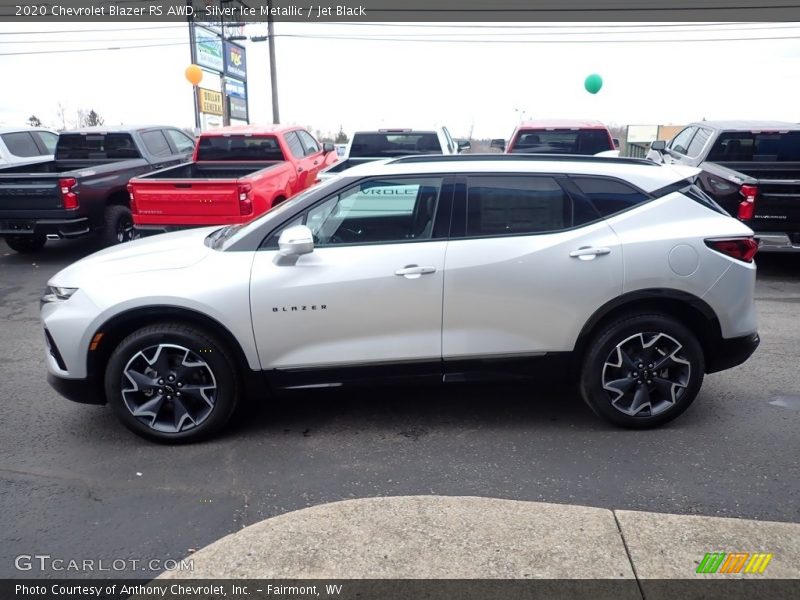 Silver Ice Metallic / Jet Black 2020 Chevrolet Blazer RS AWD