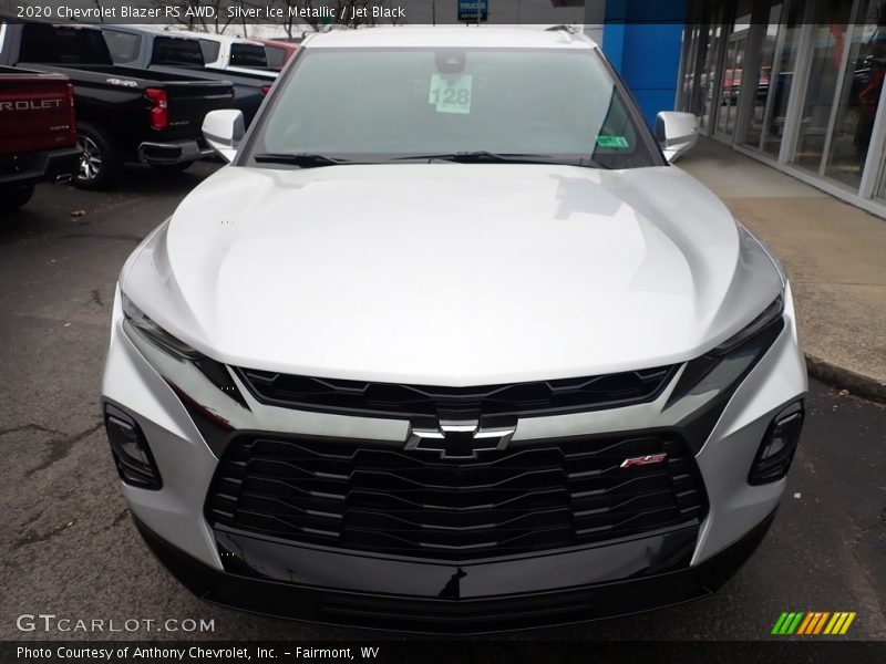 Silver Ice Metallic / Jet Black 2020 Chevrolet Blazer RS AWD