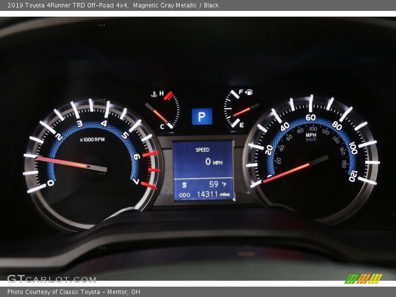 Magnetic Gray Metallic / Black 2019 Toyota 4Runner TRD Off-Road 4x4
