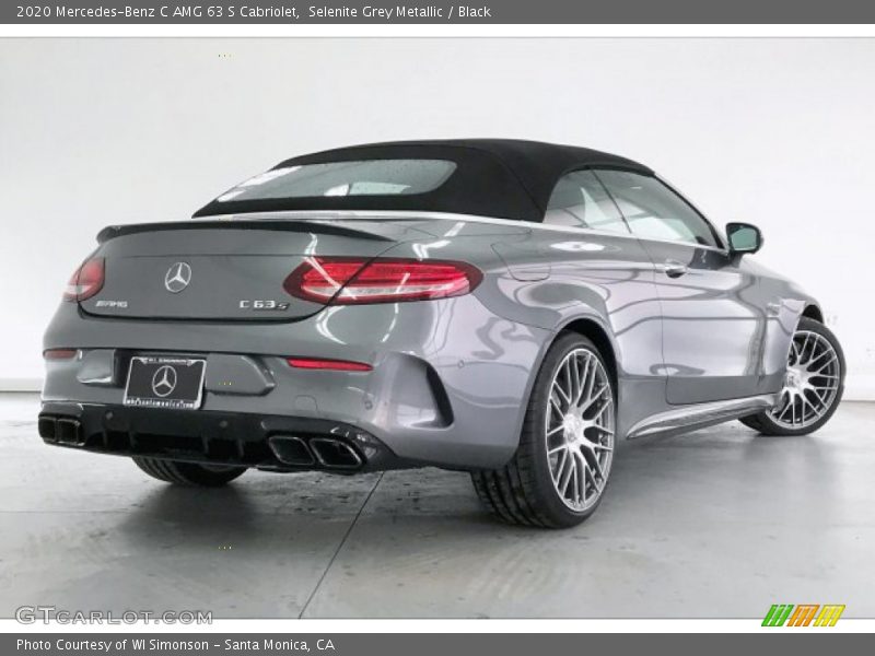 Selenite Grey Metallic / Black 2020 Mercedes-Benz C AMG 63 S Cabriolet