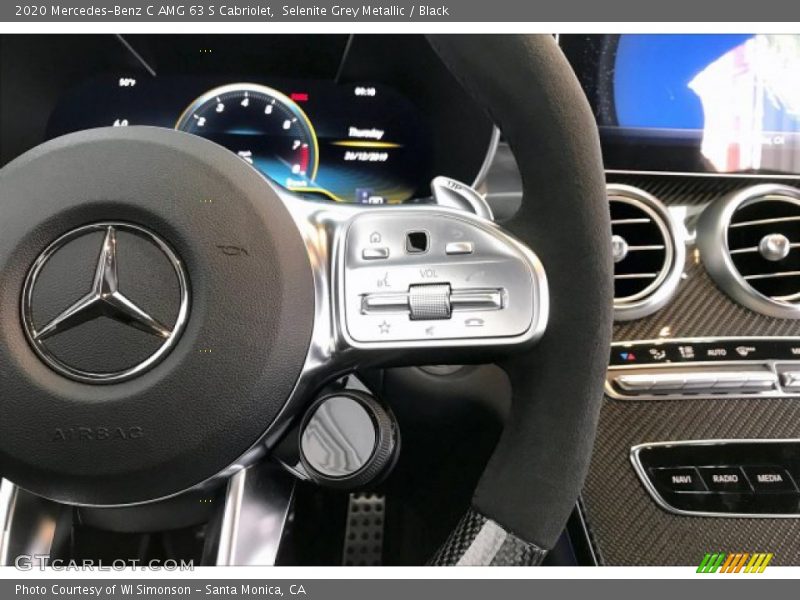 Selenite Grey Metallic / Black 2020 Mercedes-Benz C AMG 63 S Cabriolet