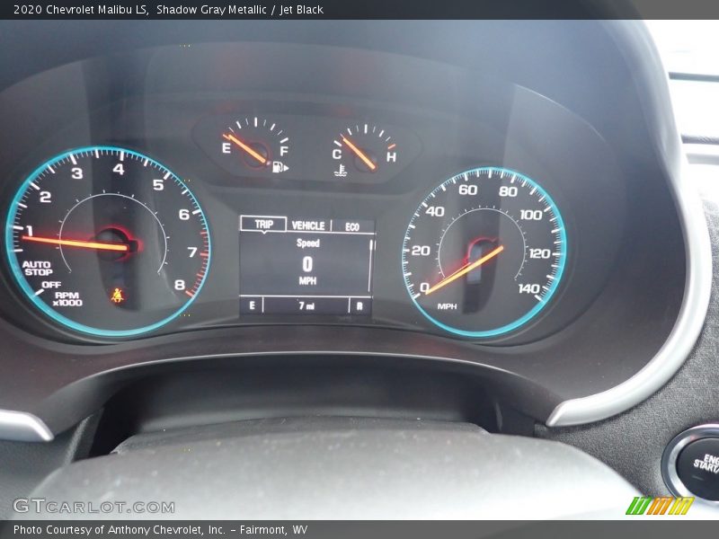 Shadow Gray Metallic / Jet Black 2020 Chevrolet Malibu LS