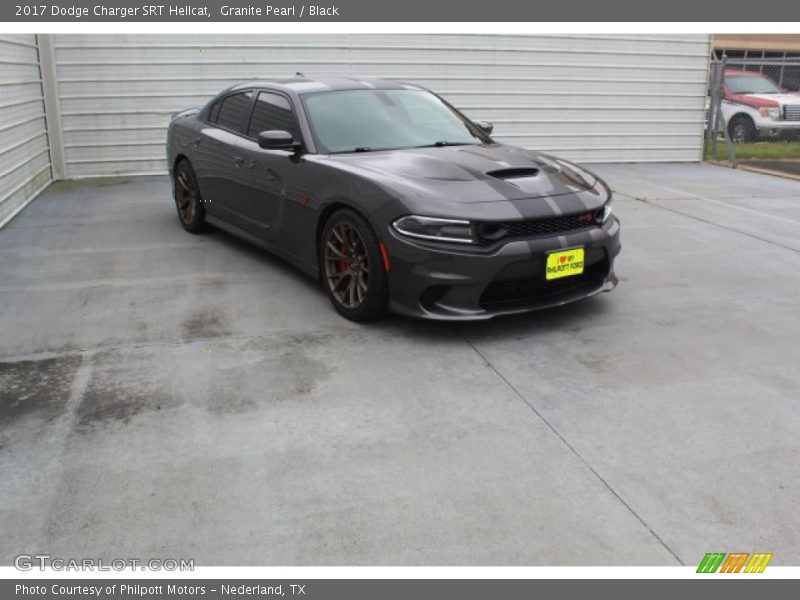 Granite Pearl / Black 2017 Dodge Charger SRT Hellcat