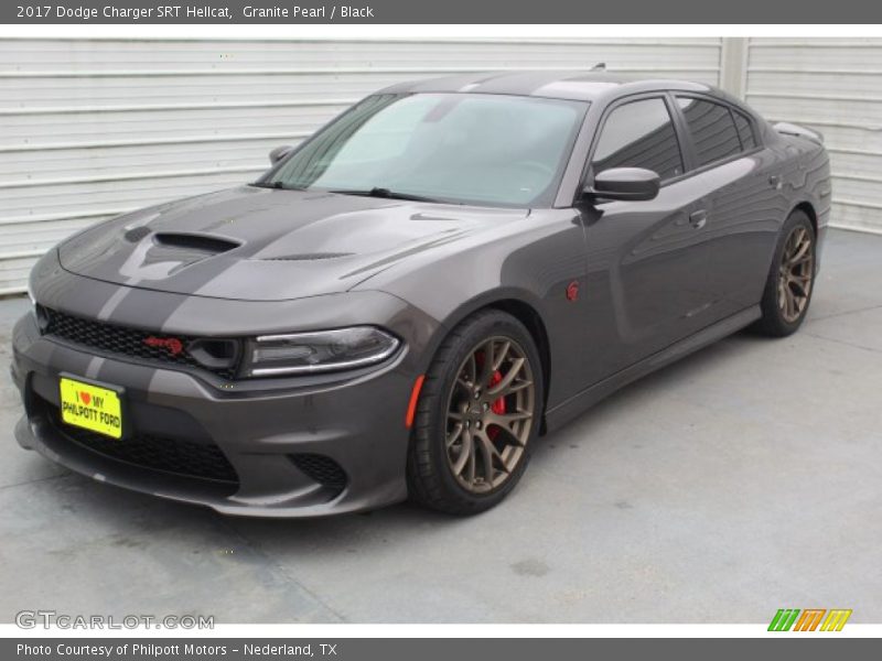 Granite Pearl / Black 2017 Dodge Charger SRT Hellcat