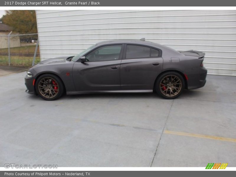 Granite Pearl / Black 2017 Dodge Charger SRT Hellcat