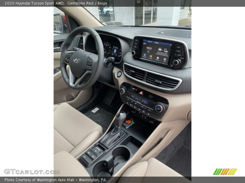 Dashboard of 2020 Tucson Sport AWD