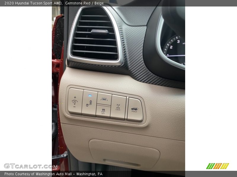Gemstone Red / Beige 2020 Hyundai Tucson Sport AWD