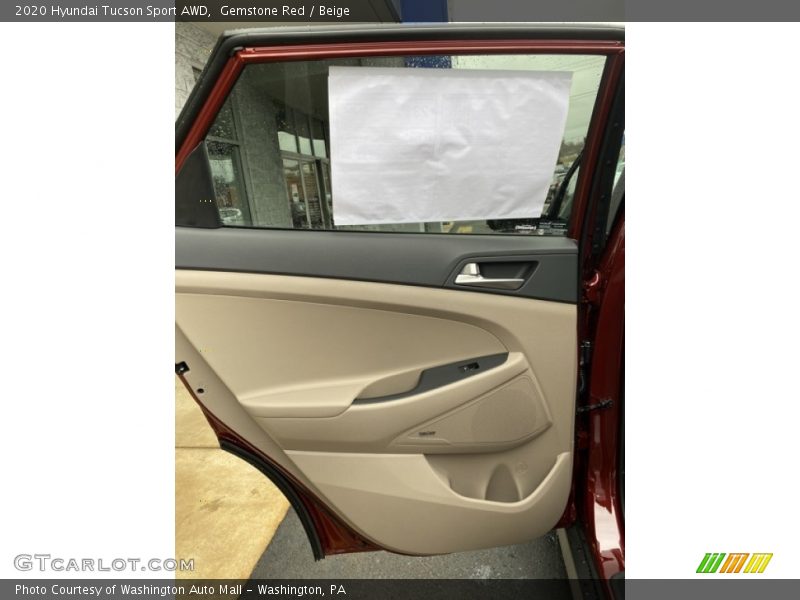Gemstone Red / Beige 2020 Hyundai Tucson Sport AWD