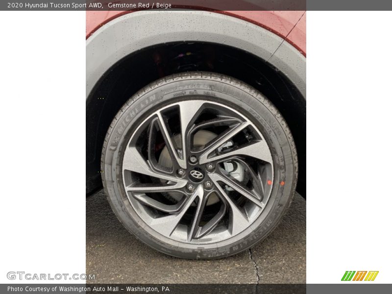 Gemstone Red / Beige 2020 Hyundai Tucson Sport AWD