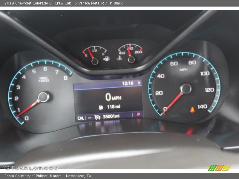 Silver Ice Metallic / Jet Black 2019 Chevrolet Colorado LT Crew Cab