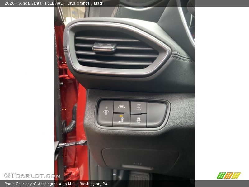 Lava Orange / Black 2020 Hyundai Santa Fe SEL AWD
