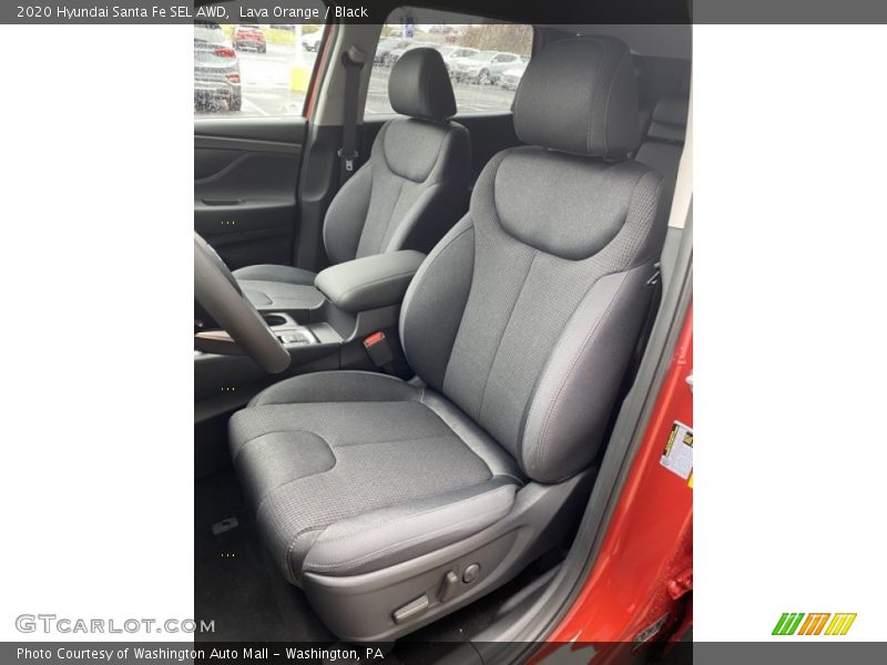 Lava Orange / Black 2020 Hyundai Santa Fe SEL AWD