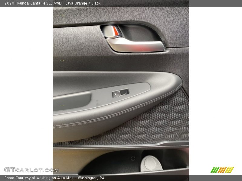 Lava Orange / Black 2020 Hyundai Santa Fe SEL AWD