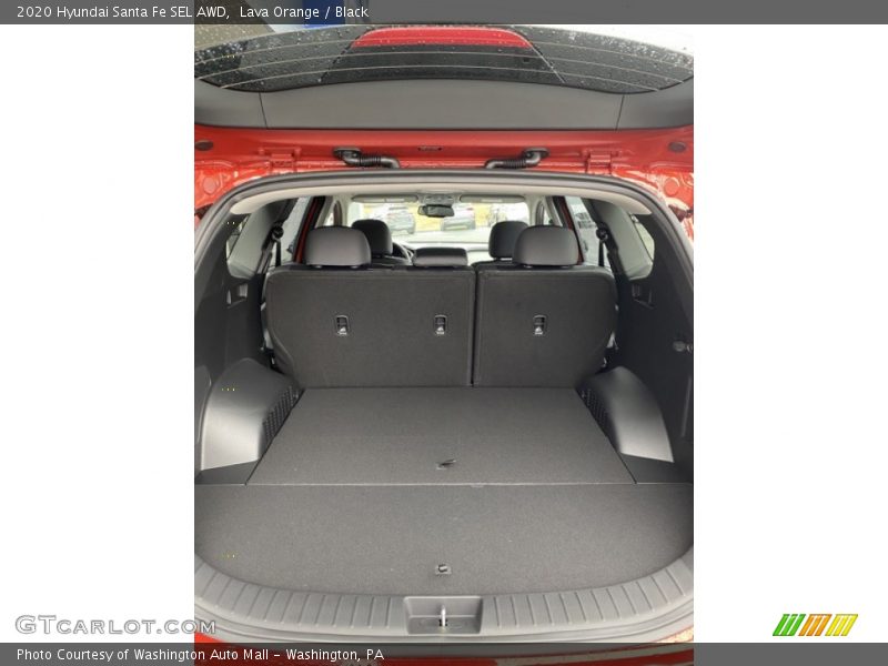 Lava Orange / Black 2020 Hyundai Santa Fe SEL AWD