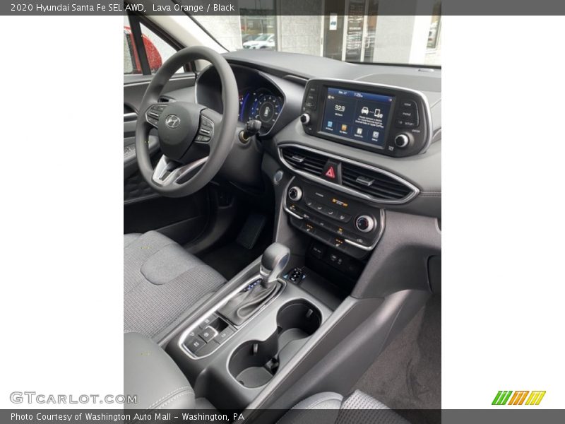 Lava Orange / Black 2020 Hyundai Santa Fe SEL AWD