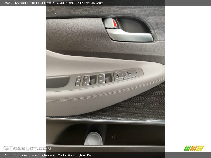 Quartz White / Espresso/Gray 2020 Hyundai Santa Fe SEL AWD