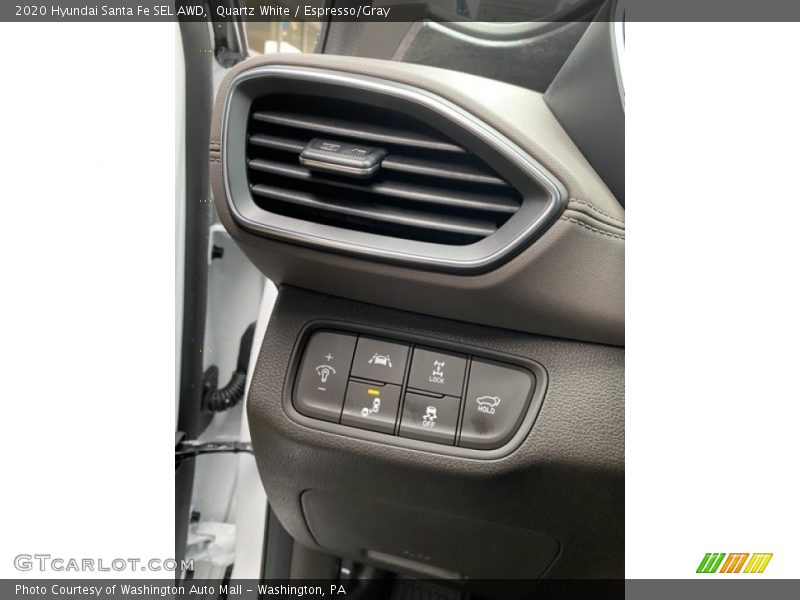 Quartz White / Espresso/Gray 2020 Hyundai Santa Fe SEL AWD