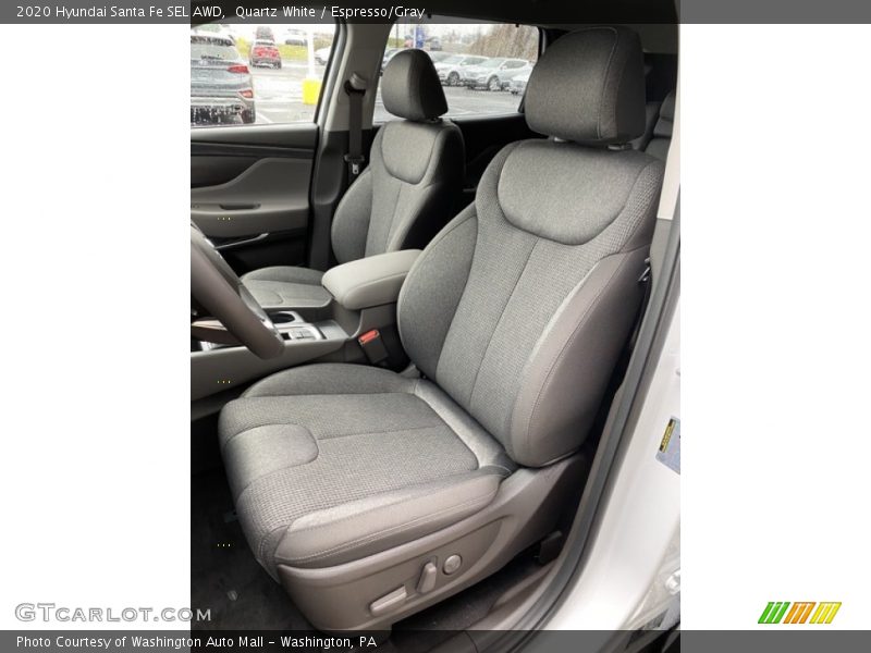 Quartz White / Espresso/Gray 2020 Hyundai Santa Fe SEL AWD