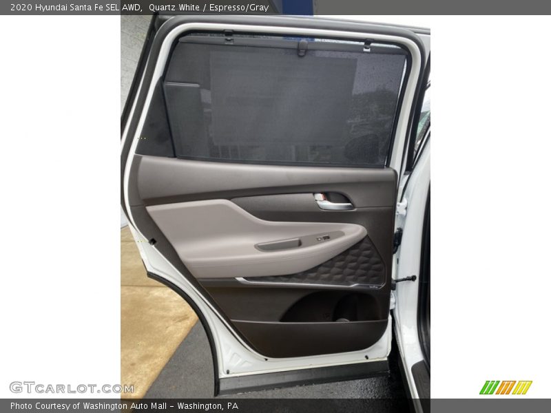 Quartz White / Espresso/Gray 2020 Hyundai Santa Fe SEL AWD