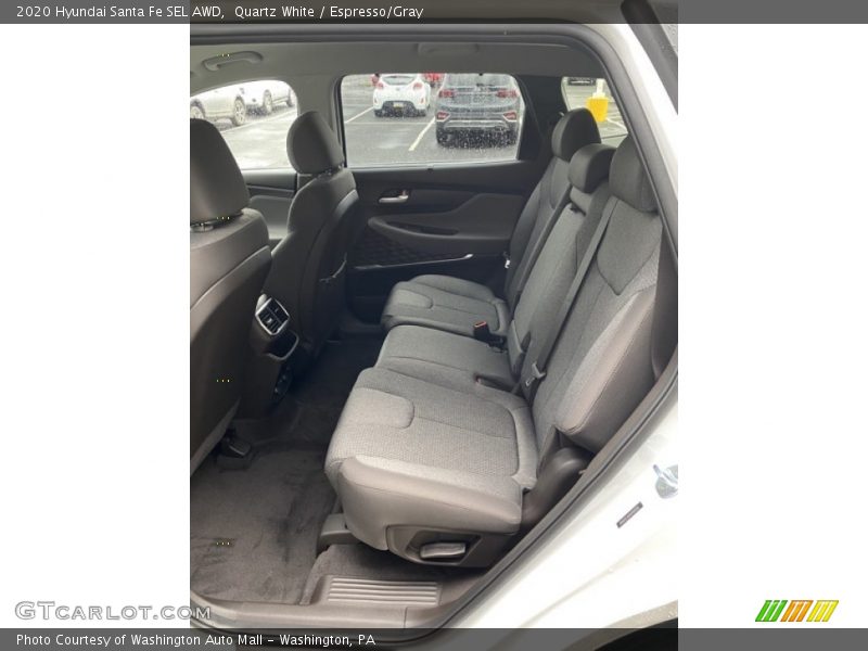 Quartz White / Espresso/Gray 2020 Hyundai Santa Fe SEL AWD
