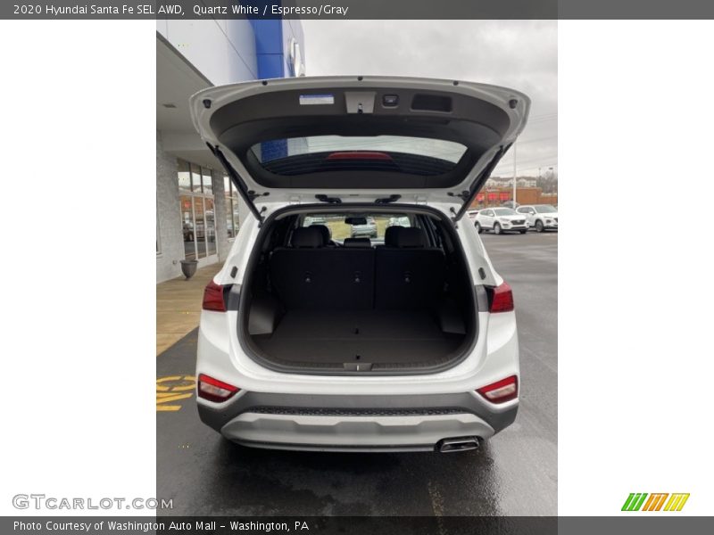 Quartz White / Espresso/Gray 2020 Hyundai Santa Fe SEL AWD