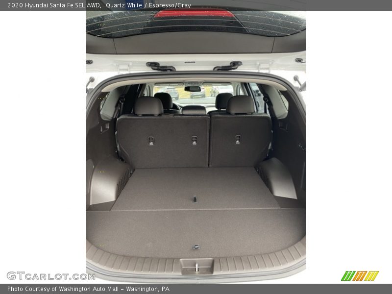 Quartz White / Espresso/Gray 2020 Hyundai Santa Fe SEL AWD