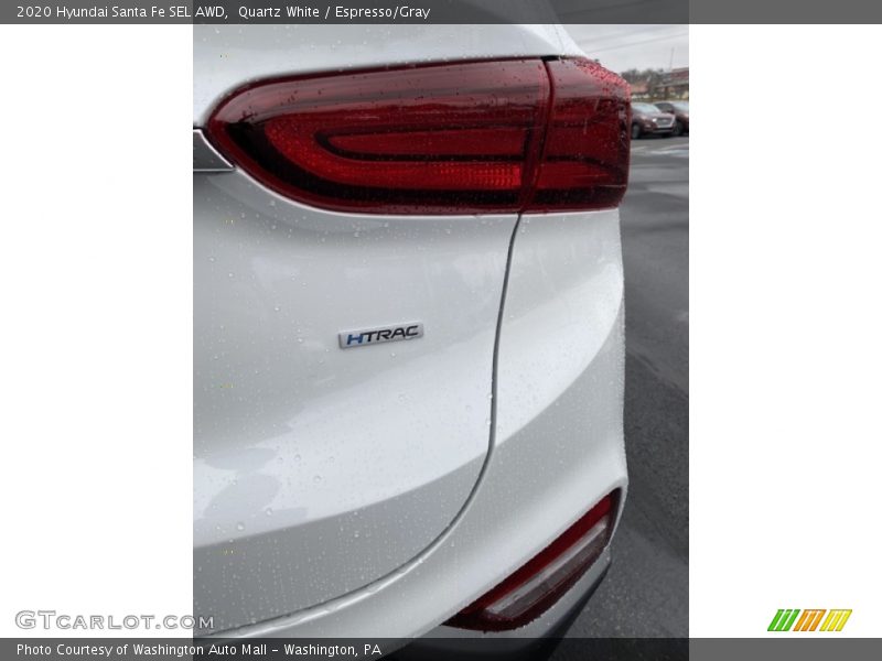 Quartz White / Espresso/Gray 2020 Hyundai Santa Fe SEL AWD