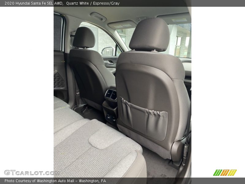Quartz White / Espresso/Gray 2020 Hyundai Santa Fe SEL AWD