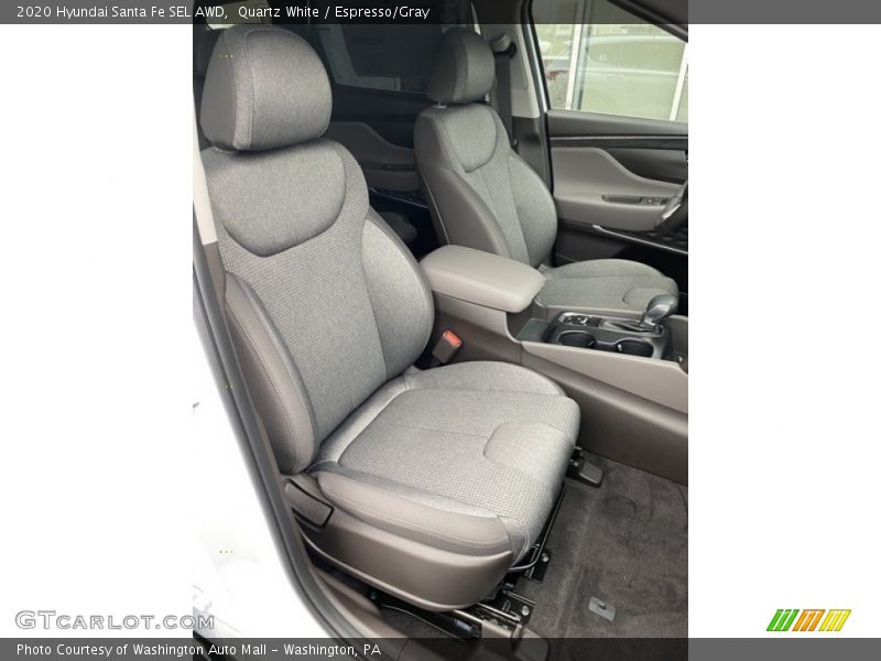 Quartz White / Espresso/Gray 2020 Hyundai Santa Fe SEL AWD