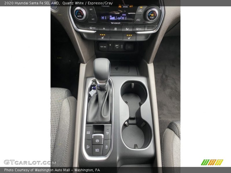 Quartz White / Espresso/Gray 2020 Hyundai Santa Fe SEL AWD
