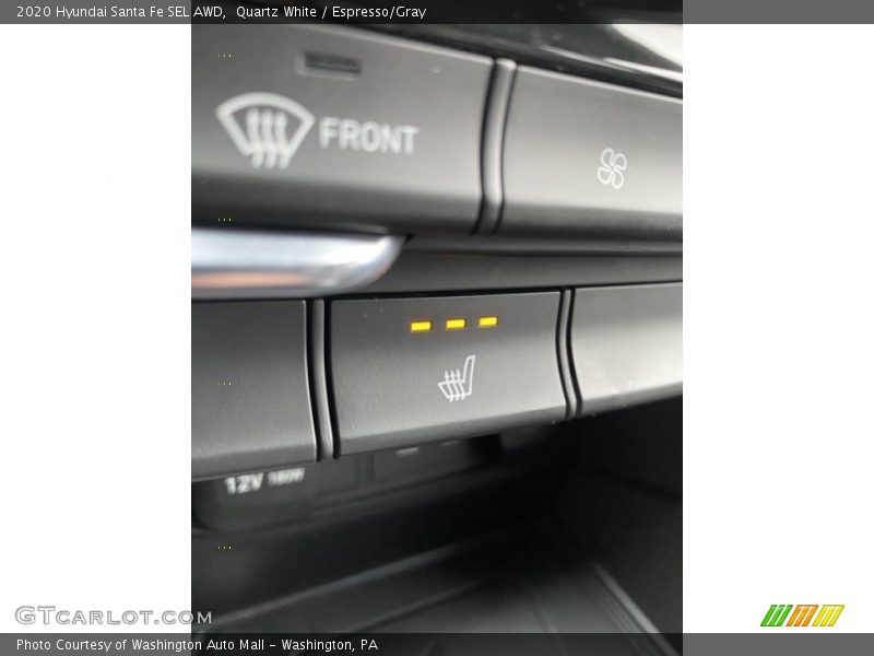 Quartz White / Espresso/Gray 2020 Hyundai Santa Fe SEL AWD
