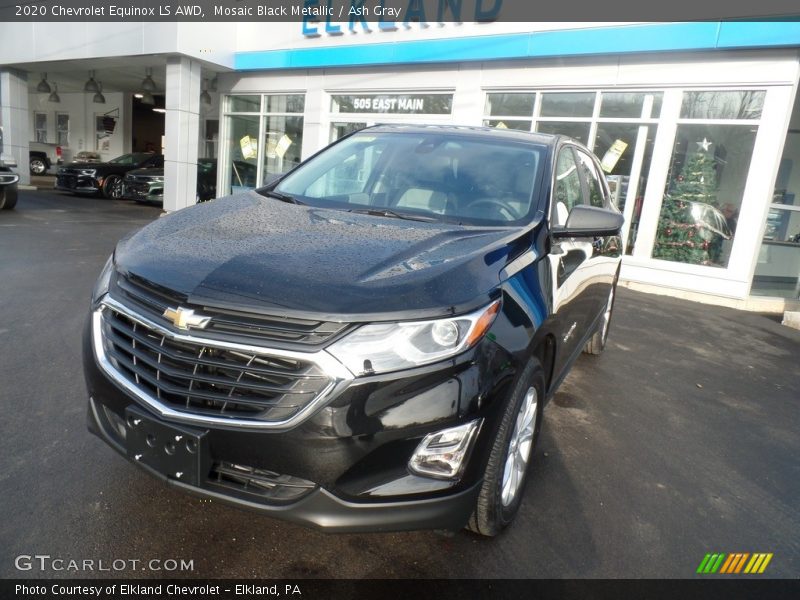 Mosaic Black Metallic / Ash Gray 2020 Chevrolet Equinox LS AWD