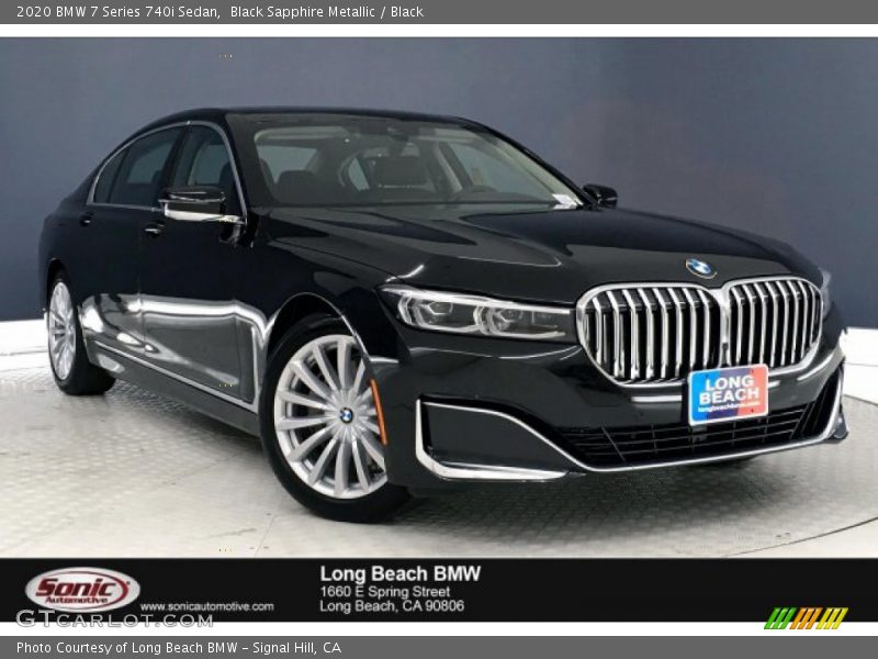 Black Sapphire Metallic / Black 2020 BMW 7 Series 740i Sedan