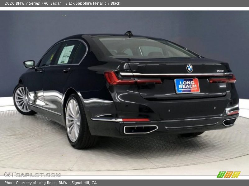 Black Sapphire Metallic / Black 2020 BMW 7 Series 740i Sedan