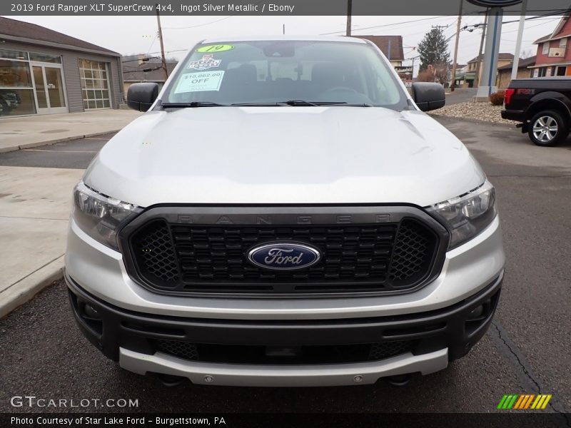 Ingot Silver Metallic / Ebony 2019 Ford Ranger XLT SuperCrew 4x4