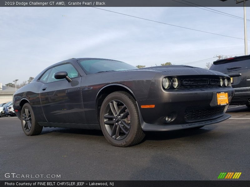 Granite Pearl / Black 2019 Dodge Challenger GT AWD