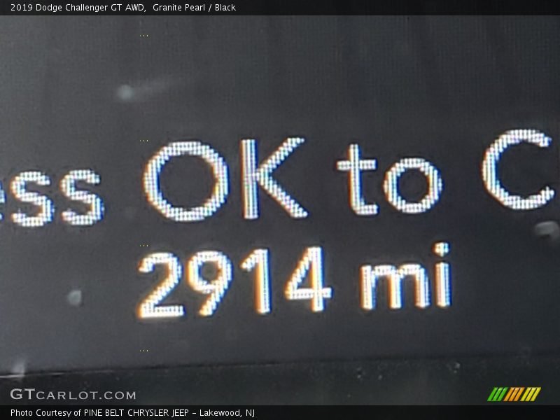 Granite Pearl / Black 2019 Dodge Challenger GT AWD