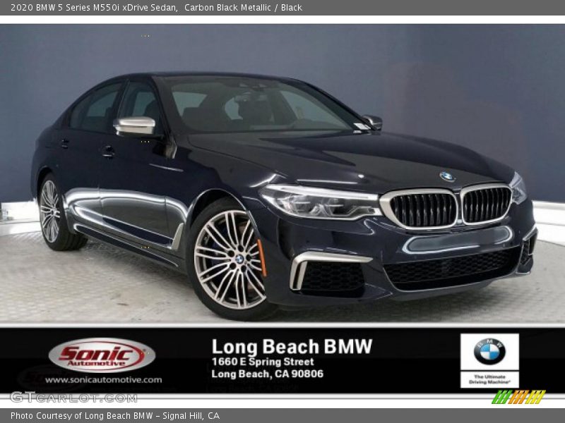 Carbon Black Metallic / Black 2020 BMW 5 Series M550i xDrive Sedan