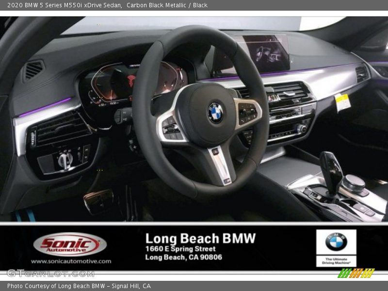 Carbon Black Metallic / Black 2020 BMW 5 Series M550i xDrive Sedan