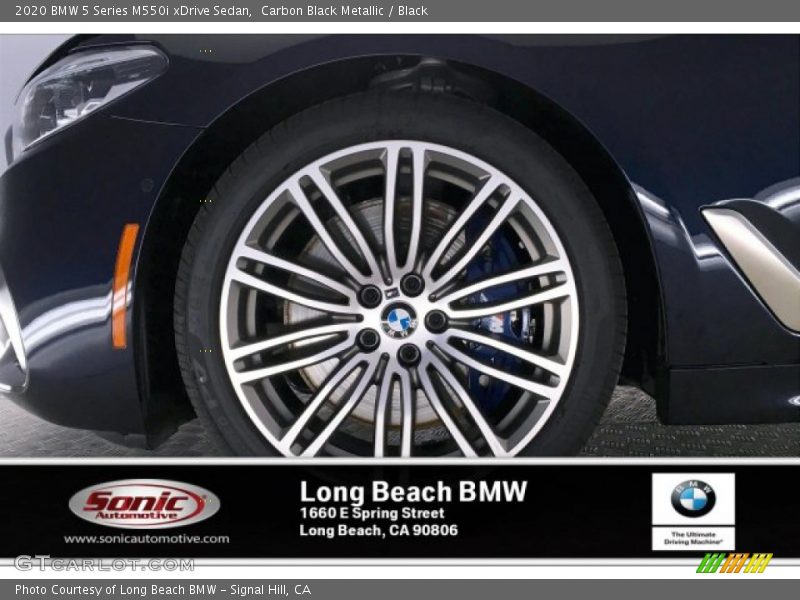 Carbon Black Metallic / Black 2020 BMW 5 Series M550i xDrive Sedan