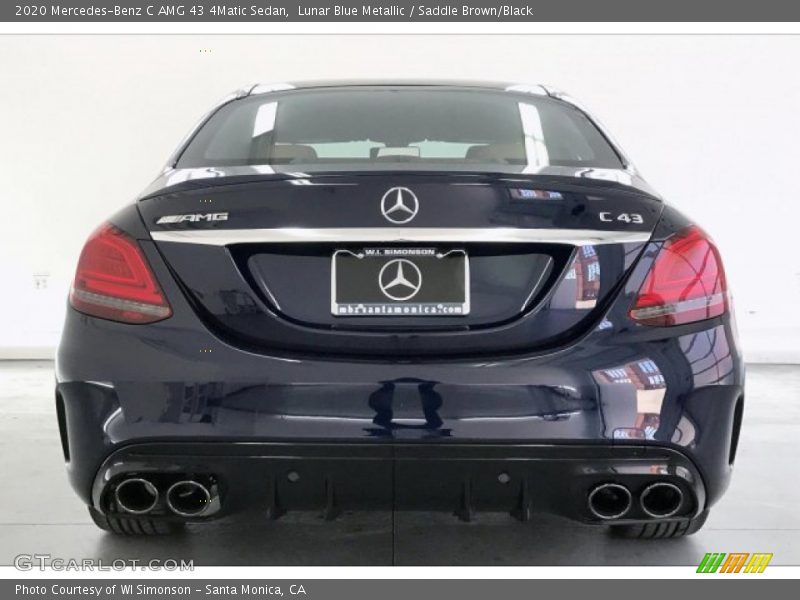 Lunar Blue Metallic / Saddle Brown/Black 2020 Mercedes-Benz C AMG 43 4Matic Sedan