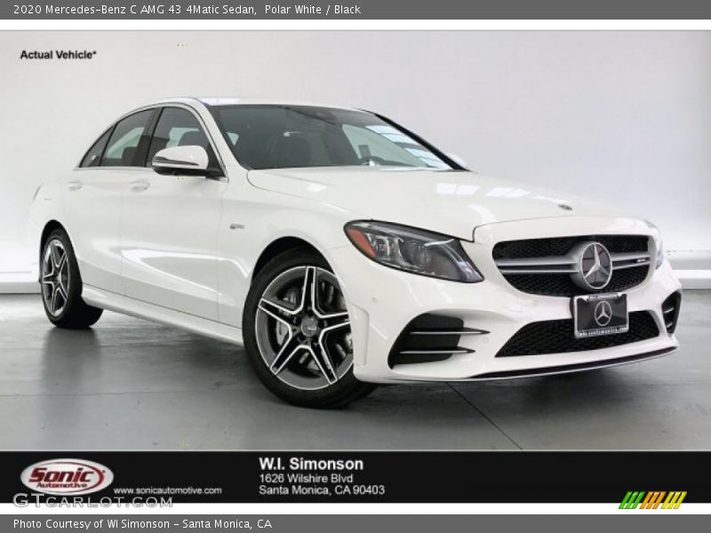 Polar White / Black 2020 Mercedes-Benz C AMG 43 4Matic Sedan
