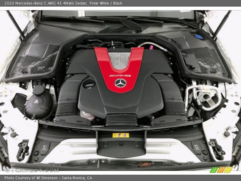 Polar White / Black 2020 Mercedes-Benz C AMG 43 4Matic Sedan