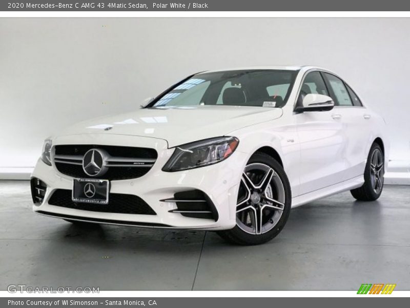 Polar White / Black 2020 Mercedes-Benz C AMG 43 4Matic Sedan