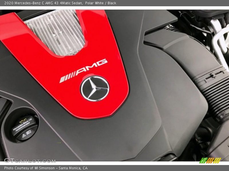Polar White / Black 2020 Mercedes-Benz C AMG 43 4Matic Sedan