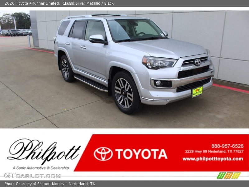 Classic Silver Metallic / Black 2020 Toyota 4Runner Limited